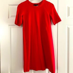 Ann Taylor knit dress in poppy. 100% thick cotton
